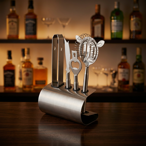 Ensemble d'outils de bar classiques en acier inoxydable, écologiques, outils professionnels pour mélanger les cocktails, bars à domicile, restaurants, hôtels, traiteurs, Mayur - Product Image 4