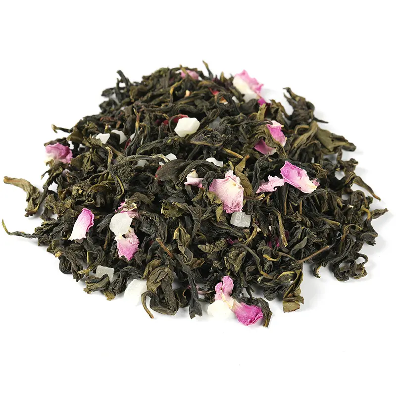 Sachet de thé noir à saveur de rose noire Roses séchées bourgeons de rose thé noir