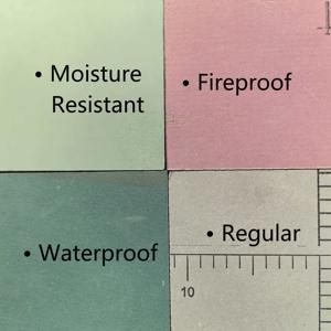 Plaques de plâtre décoratives modernes ignifuges de 12 mm à surface papier, à bas prix, pour plafonds de bureaux et bâtiments, garantie 3 ans - Product Image 2