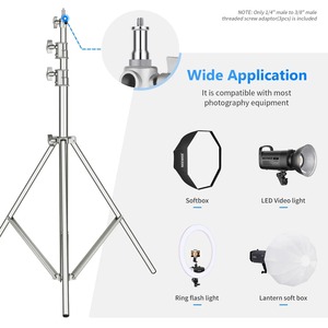 <span class=keywords><strong>Neewer</strong></span> <span class=keywords><strong>2</strong></span>/3 Pièces Standard 1/4 3/8 Métal Mâle Convertisseur Vis Filetée Adaptateur Spigot Stud Caméra Accessoires pour Studio Light - Product Image 4