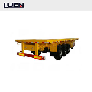 Semi-Remorque Plateau Porte-Conteneurs à Trois Essieux 50 Tonnes 20 Pieds 40 Pieds 50 Pieds 53 Pieds à Vendre - Product Image 2