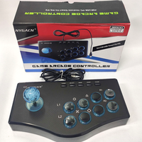 Joystick Arcade con Motor de Vibración, Controlador de Juegos para PS3, PC, Android, USB, Juegos de Lucha como Street Fighter