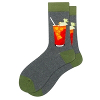 Chaussettes mi-hautes en coton unisexe fantaisie pour homme, motifs vélo, bibliothèque et lumières féériques, collection automne – Nouveauté en promotion