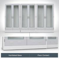 Armoire de rangement de laboratoire industrielle, système de mobilier de laboratoire en acier multifonctionnel pour laboratoire scientifique universitaire
