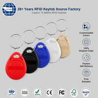 Porte-clés NFC en vrac, 30 mm, RFID, 13,56 MHz, MIFARE(R) DESFire(R), impression de logo personnalisée pour le contrôle d'accès