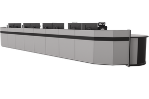 JCCX-1制御センターコンソールソリューション中国モジュラーオフィスワークステーションエンジニア新しい制御室Mordenコンピュータコンソール - Product Image 2