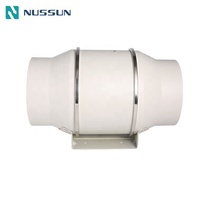 Ventilateur de conduit pour petite serre agricole domestique, 8 pouces, haut débit d'air, flux mixte, plastique, ODM OEM IP44