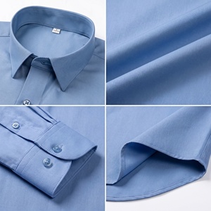 Camicia da Uomo in Misto Seta di Gelso ODM, Elasticizzata, Antipiega, a Maniche Lunghe, per Ufficio e Occasioni Formali - Product Image 3