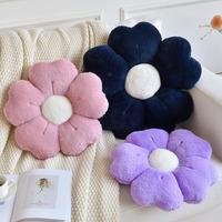 B265 gros marguerite fleur en forme d'oreiller décoratif jeter lit canapé mignon dortoir décor sol coussin rond violet oreiller