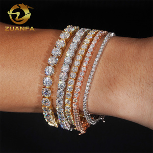 PASS tetser 2มม. 3มม. 4มม. 5มม. 6.5มม. Sier Moissanite DIA เทนนิสสร้อยคอเครื่องประดับแฟชั่นสำหรับผู้ชายผู้หญิง - Product Image 6