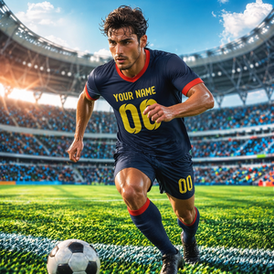 <span class=keywords><strong>Divisa</strong></span> da Calcio per Uomo Adulto, Traspirante, Estiva, 100% Poliestere, Personalizzabile con Nome e Numero, Set per Squadra, Servizio OEM - Product Image 5