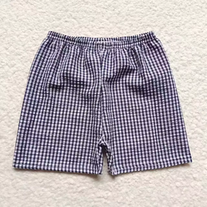 Pantalones Cortos de Verano para Niños Pequeños, Transpirables, 6 Colores, Estampado a Cuadros, Elásticos, Casuales, para Niños Pequeños - Product Image 6