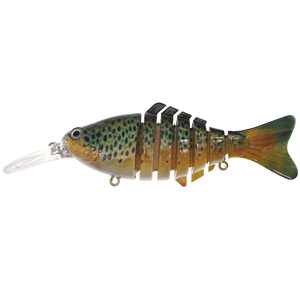 12cm 15g naufrage Wobblers leurres <span class=keywords><strong>de</strong></span> pêche 7 segments articulés manivelle nageur bionique attirail basse leurre - Product Image 3