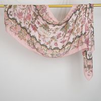 Groothandel 40s Modal Etnische Bloem/Dot Print Hijab Moslim Sjaal Luxe Zachte Aanraking Shawl Gebeds Hoofdbedekking