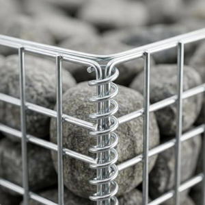 <span class=keywords><strong>Kit</strong></span> de panneaux de mur en <span class=keywords><strong>gabion</strong></span> 1x1m, design modulaire pour clôture de jardin DIY, mur de soutènement, jardinière, montage facile, revêtement en poudre - Product Image 1