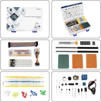 Composant électronique Fun Set Robot Starter Kit PCB Soldering Electron Kit, LED & Resistor Kits pour Raspberry Pi ESP32