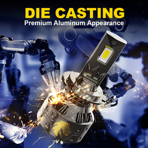 Ampoule de phare LED pour voiture NAOEVO haute puissance 140W 16800LM pour <span class=keywords><strong>Audi</strong></span> A3/A4 pour X5 Matiz-H1/H3/H4/H7/H8/H11, ajustement universel - Product Image 2