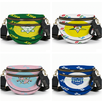 Promotion usine : Sac bandoulière Sorority Shell, design élégant avec lettres grecques, sac banane unisexe pour voyage et extérieur