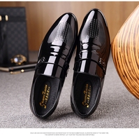 Nouvelles Chaussures Habillées en Cuir Vintage de Haute Qualité pour Hommes, Modèle Printemps-Automne, Chaussures de Mariage Pointues pour le Marié, Zapatos De Cuero