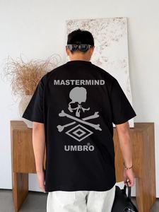 เสื้อยืดโอเวอร์ไซส์ Mastermind x Umbro ลายหัวกะโหลก ผู้ชาย วินเทจ สีขาว ผ้าฝ้าย สตรีทแวร์ ลำลอง ฮาราจูกุ ฮิปฮอป แขนสั้น - Product Image 5
