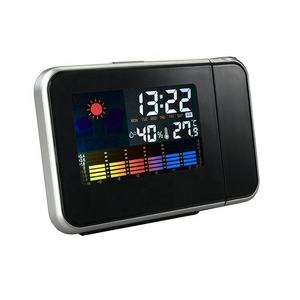 Reloj Despertador <span class=keywords><strong>con</strong></span> Proyección, Estación Meteorológica, Pronóstico del Tiempo, <span class=keywords><strong>Proyector</strong></span>, Reloj Despertador de Mesa, Luz de Fondo LED, Pantalla Digital Colorida - Product Image 3