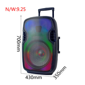 Haut-parleurs portables 15 pouces haut-parleur de <span class=keywords><strong>voiture</strong></span> fête karaoké haut-parleur professionnel - Product Image 6