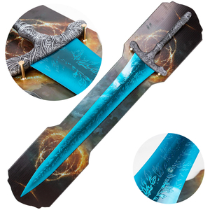 NUEVO Espada de Luna Oscura de <span class=keywords><strong>Elden</strong></span> <span class=keywords><strong>Ring</strong></span> Azul Claro, Espada Larga y Corta, Decoración, Colección al por Mayor, Accesorio - Product Image 1