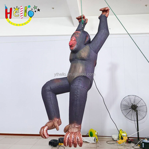 air Blow up Hanging <strong>Climbing</strong> Baboon Model Black Inflatable Gorilla - Product Image 5