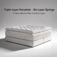 Matelas d'hôtel 5 étoiles MUTO, artisanal, en crin de cheval et laine, ultra-luxe, pour villa chinoise, à ressorts indépendants, compressé sous vide