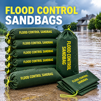 Sacs de sable anti-inondation en toile robustes, résistants aux UV, avec cordon de serrage, résistants à l'eau, imprimés sur mesure, vente en gros pour digues, barrages et situations d'urgence