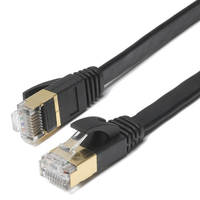 Farsince U/FTP Cat8 Cordon de raccordement Ethernet plat RJ45 Shield Cat 8 Câble Internet réseau plat