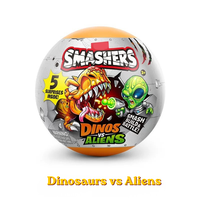 Vente en gros de figurines de collection authentiques Zurus Blind Box Dinosaurs Vs Aliens Surprise Ball, jouet modèle pour enfants, cadeau