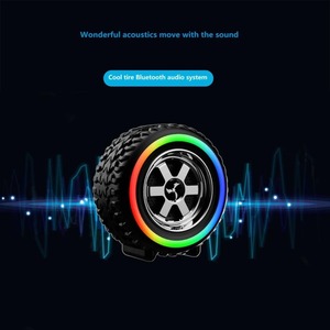 LED Portable Dustproof Mini Wireless Tire <strong>Speaker</strong> <strong>Bluetooth</strong> Portable Lightweight <strong>Car</strong> Wheel Travel <strong>Speaker</strong> for Promotional Gift - Product Image 4