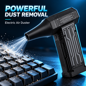 Nettoyeur d'air électrique portatif avec buse de chargement USB-C et brosses de précision pour clavier, PC et intérieur de voiture - Product Image 1