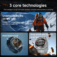 Reloj Inteligente HD AK105 para Llamadas, Deportivo, Resistente al Agua, con Brújula, 1000mAh, IP68, Monitor de Actividad, Correa de Silicona, Alarma