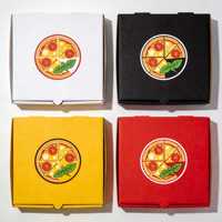 Vente en gros d'usine, boîte à pizza à emporter en carton ondulé haut de gamme personnalisée