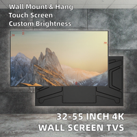 Écran LCD mural 4K de 55 pouces pour affichage numérique, signalisation publicitaire et affichage de bienvenue pour ascenseurs et points de vente