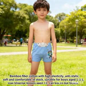 Sous-vêtements pour enfants personnalisés de haute qualité, boxers et caleçons en coton de bambou respirant pour garçons, motif <span class=keywords><strong>robot</strong></span> de dessin animé - Product Image 5