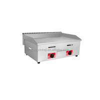 Plaque chauffante en acier inoxydable Teppanyaki BBQ Gas Griddle Grill Restaurant Cuisine Equipment