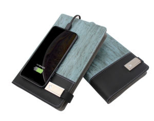 Libreta Inteligente de Cuero con Lona para Sublimación A6, Exquisita y Compacta, con Banco de Energía de 8000 mAh y Memoria USB de 8 GB, para Regalos Innovadores - Product Image 1