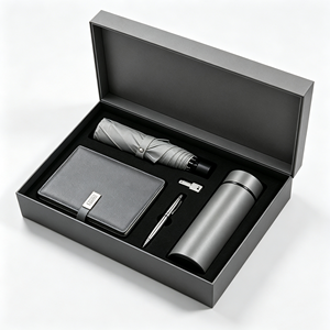 Set de Regalo Corporativo Personalizado, Vaso, Cuaderno, Paraguas, Kits Ejecutivos, Set de Regalo Promocional Empresarial para Apreciar a Clientes - Product Image 1