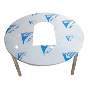 Mesa Redonda Plegable Comercial con Estufa de Gas Integrada, Mesa Redonda de Acero Inoxidable para Barbacoa y Hot Pot para Restaurante - Product Image 5