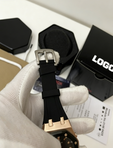 Luxury Custom Business Quartz Sports Watch for Men Casual Wrist Band <b>Analog</b> <b>Digital</b> Dial Display Alloy Leather Case Leather Band - Product Image 3