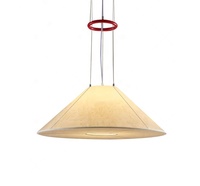 Lampe suspendue en papier simple de style moderne pour salon, hôtel, villa, décoration