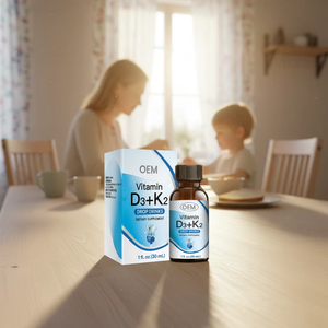 Vendita calda vitamina D3 K2 gocce liquide vitamine essenziali per bambini supplemento D3 K2 vitamina 5000 IU gocce liquide per le ossa forti - Product Image 5