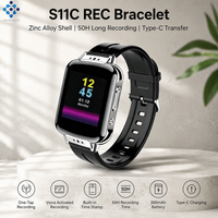 Enregistreur vocal de haute qualité S11C, bracelet, dictaphone numérique à activation vocale, lithium, pour réunion, microphone en alliage d'aluminium, OEM