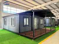 Casa Contenedor Expandible de Acero Prefabricada de 20 pies, Casa Contenedor de 2 Dormitorios
