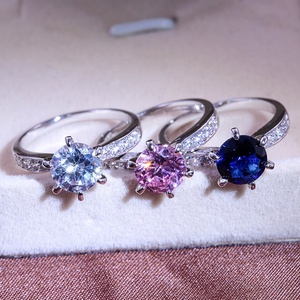<span class=keywords><strong>Bague</strong></span> <span class=keywords><strong>solitaire</strong></span> 3 couleurs Bijou cz <span class=keywords><strong>Fine</strong></span> Wedding Band Rings for women Bridal Engagement Party Jewelry - Product Image 1