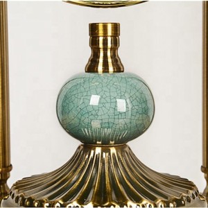 European Style Dome Shape Metal Table <b>Clock</b> Quartz <b>Movement</b> Grandfather <b>Clock</b> Decorative <b>Clock</b> 250x250x600mm - Product Image 5