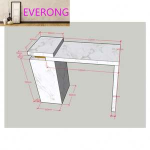 Meubles de cuisine prêts à poser avec comptoir en pierre frittée, dalles de granit, marbre, porcelaine à bord plat ou arrondi, finition douce pour salle à manger - Product Image 6